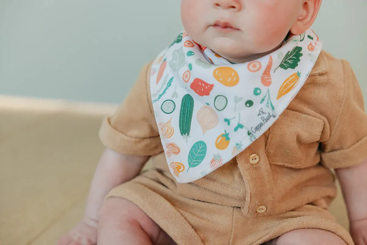 Copper Pearl - Bandana Bib (4 pack) - Veggies