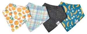 Copper Pearl Citrus Bandana Bib Set