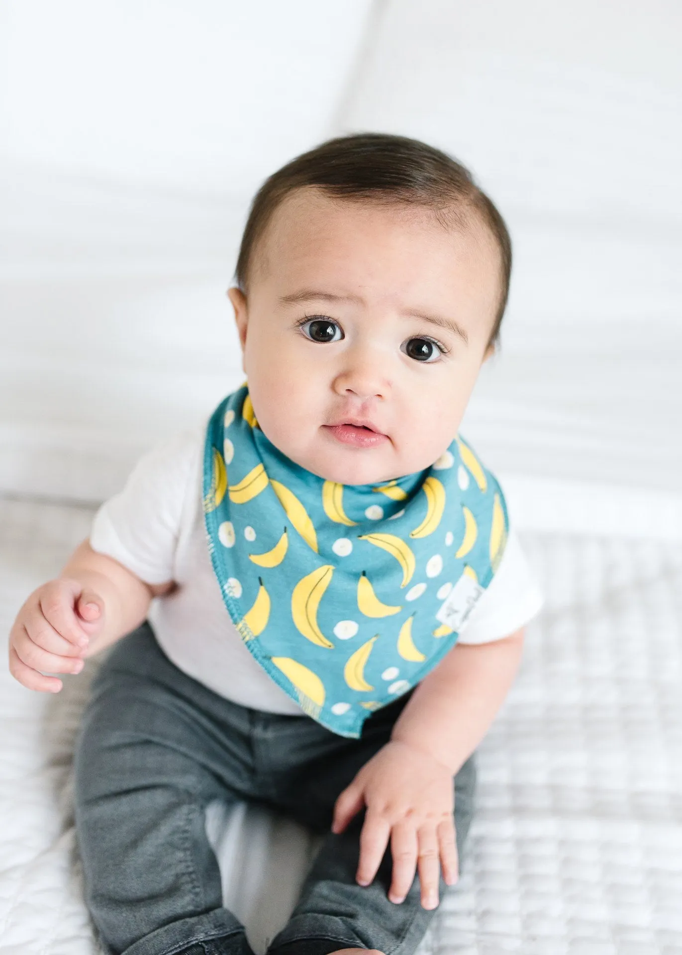 Copper Pearl Citrus Bandana Bib Set
