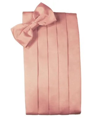 Coral Luxury Kids Satin Cummerbund