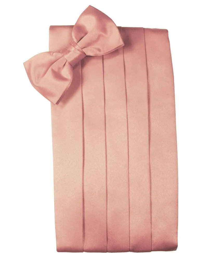 Coral Luxury Kids Satin Cummerbund