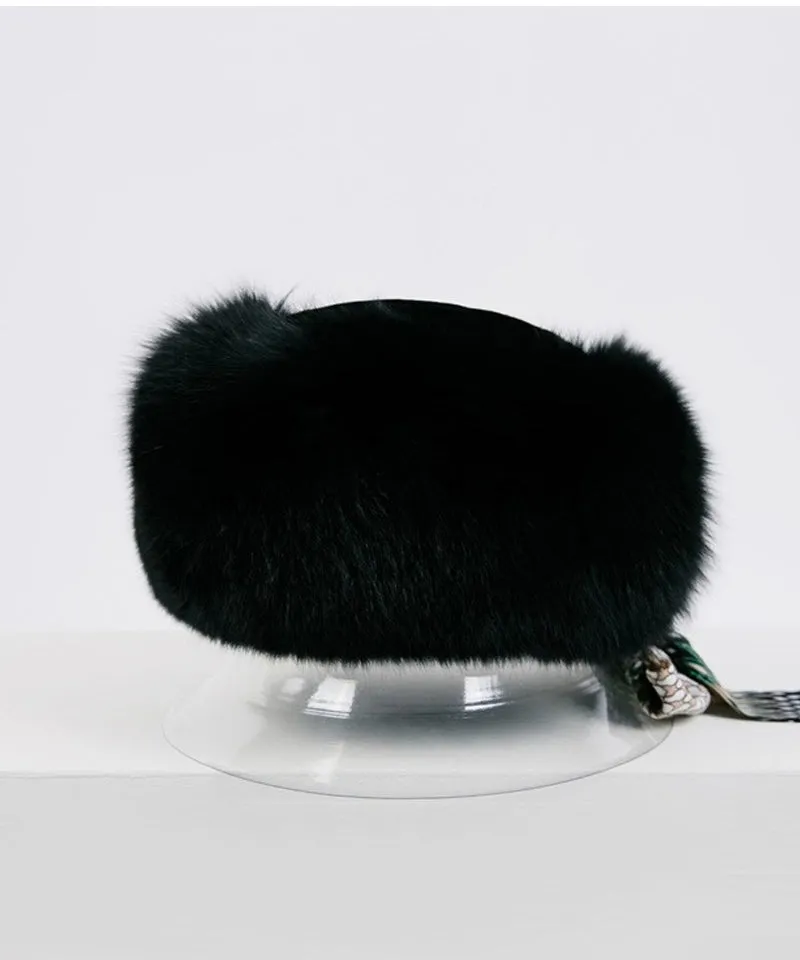 CREVE NINE: Russia Shapka Hat - Black