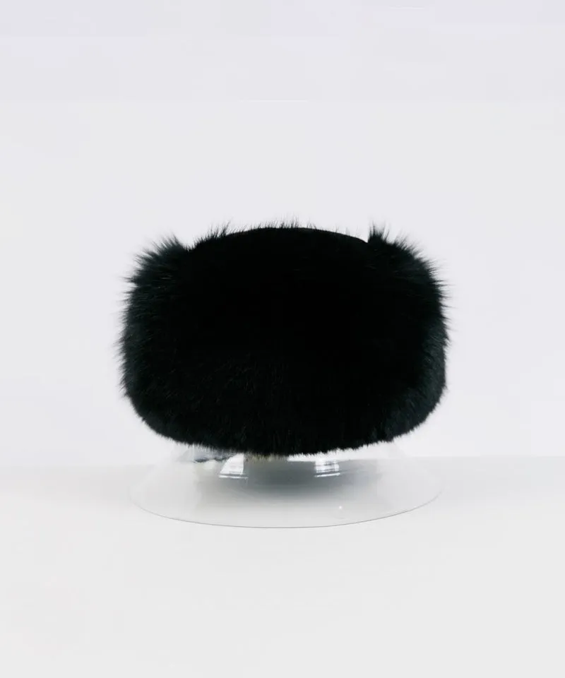 CREVE NINE: Russia Shapka Hat - Black