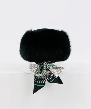 CREVE NINE: Russia Shapka Hat - Black