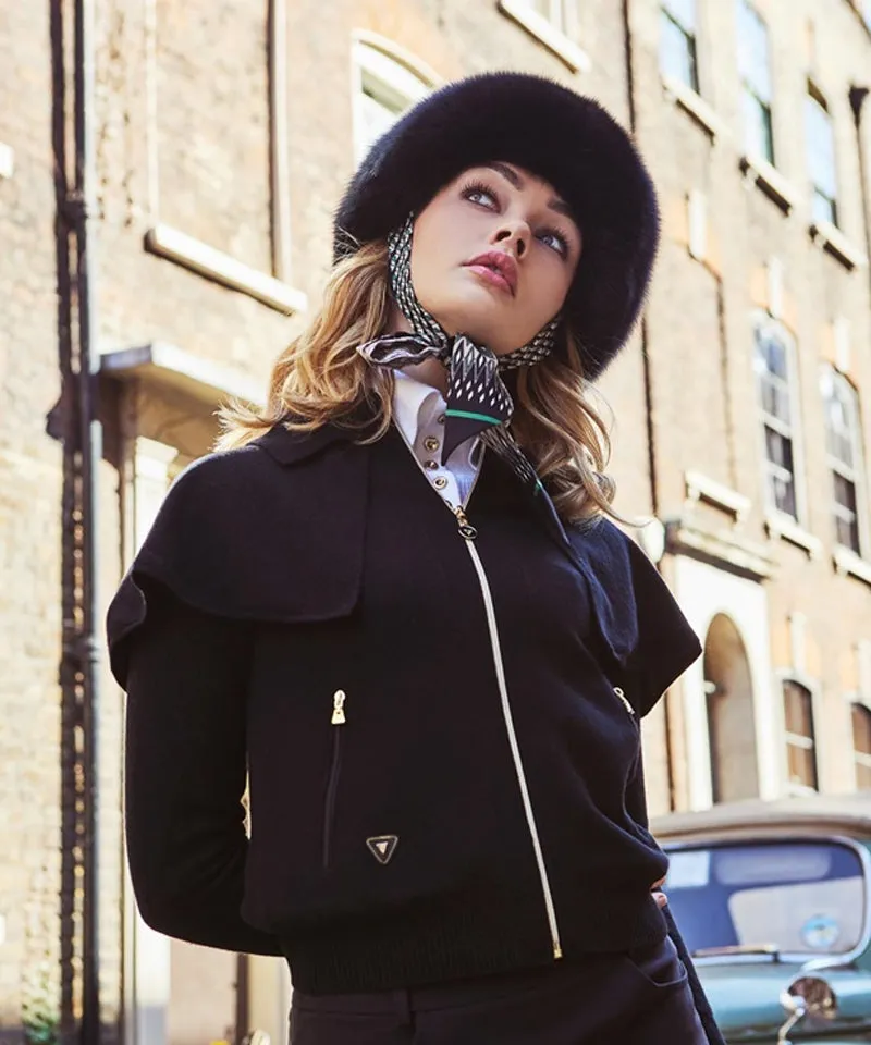 CREVE NINE: Russia Shapka Hat - Black