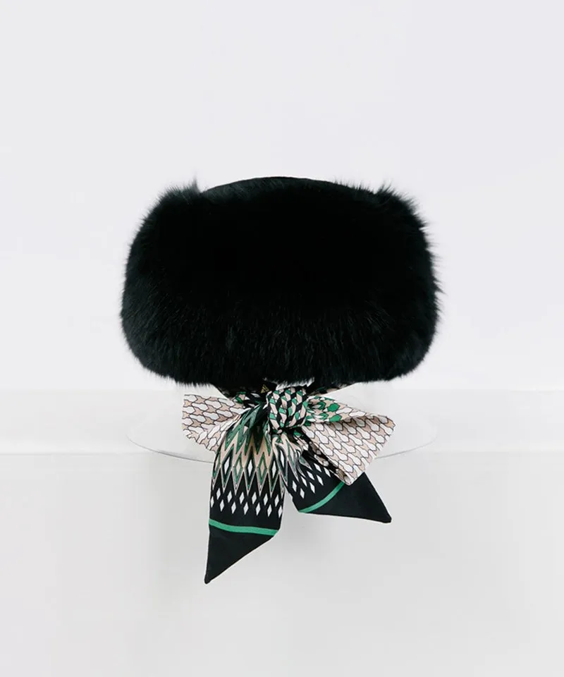 CREVE NINE: Russia Shapka Hat - Black