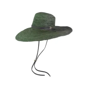 Crochet Extra Long Brim Glamour with Adjustable Leather Band