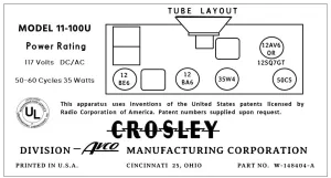 CROSLEY-11-100U