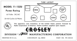 CROSLEY-11-132U