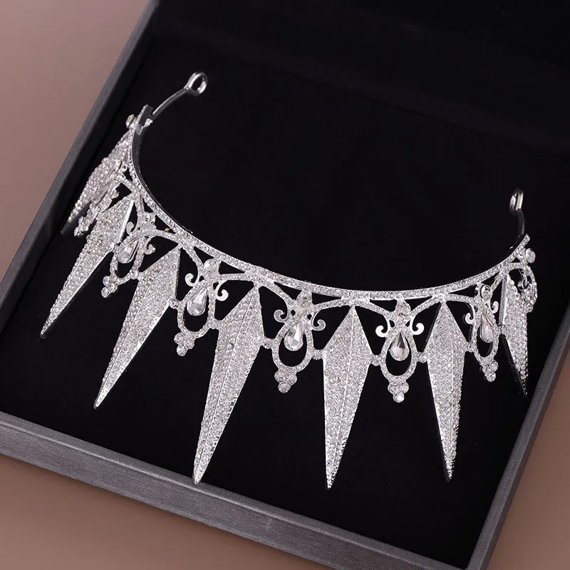 Crystal Rhinestone Crown Queen Tiara