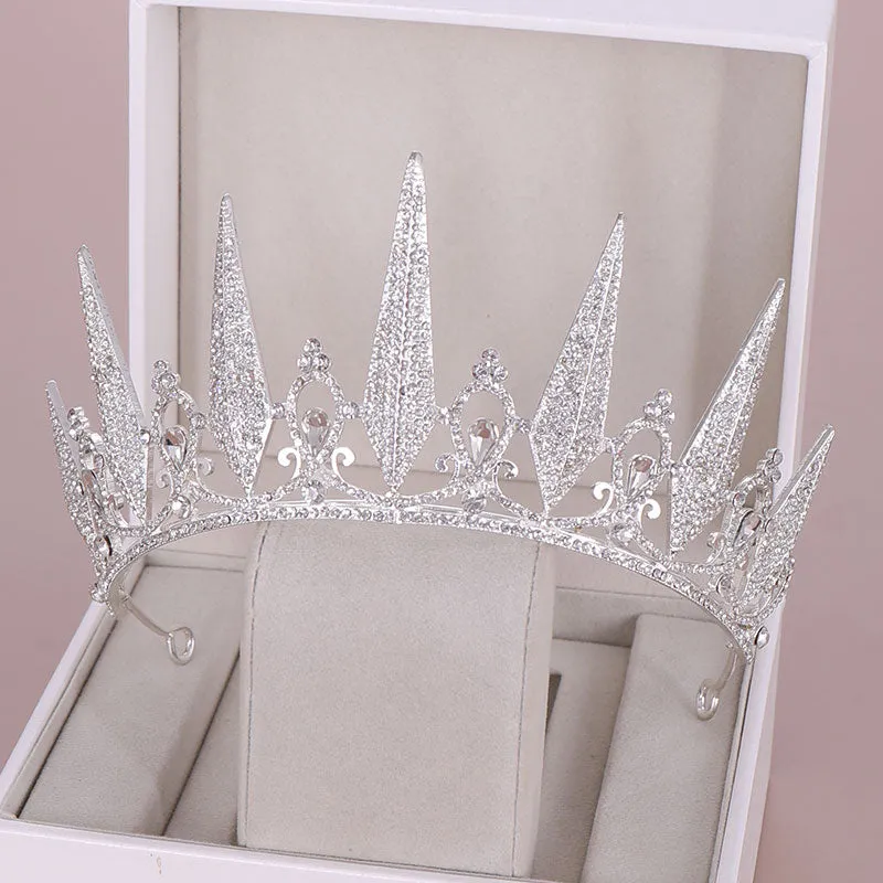 Crystal Rhinestone Crown Queen Tiara