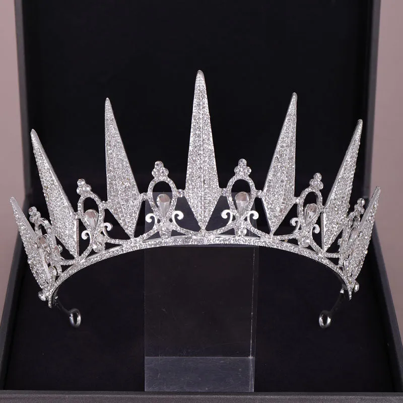 Crystal Rhinestone Crown Queen Tiara