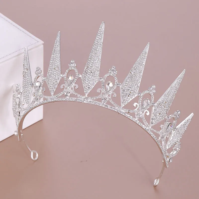 Crystal Rhinestone Crown Queen Tiara