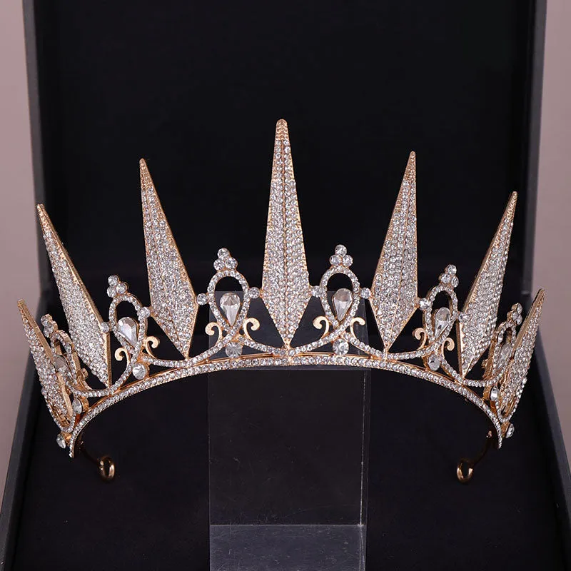 Crystal Rhinestone Crown Queen Tiara
