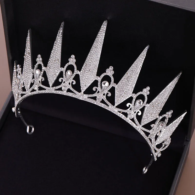 Crystal Rhinestone Crown Queen Tiara