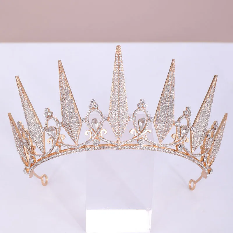 Crystal Rhinestone Crown Queen Tiara