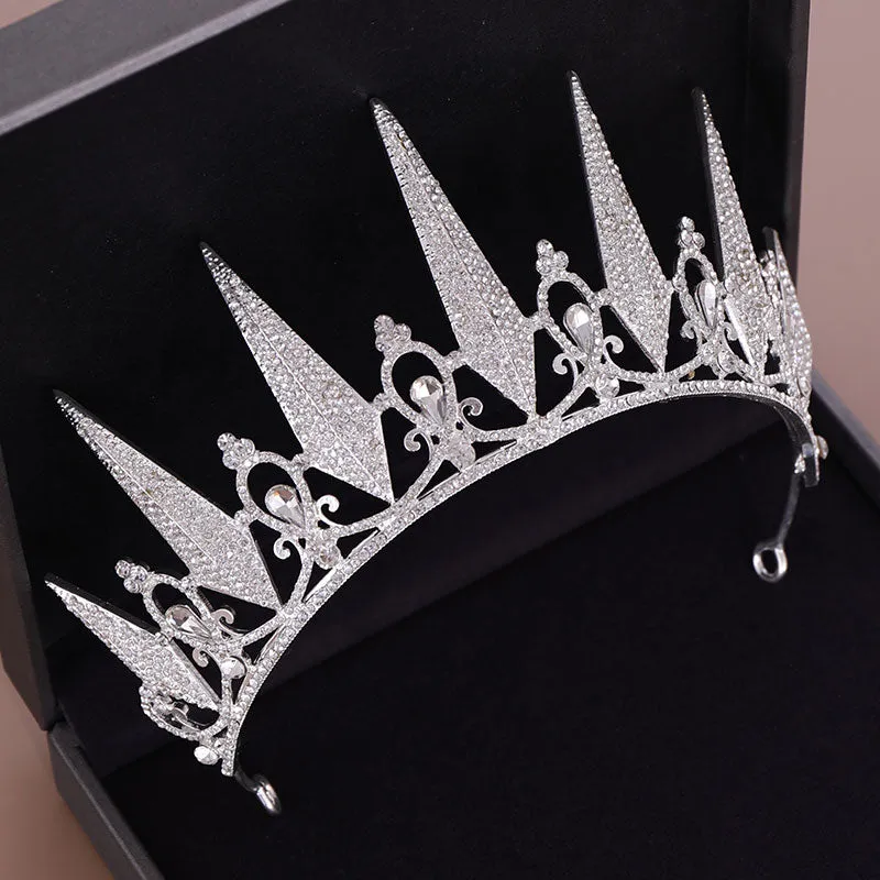 Crystal Rhinestone Crown Queen Tiara