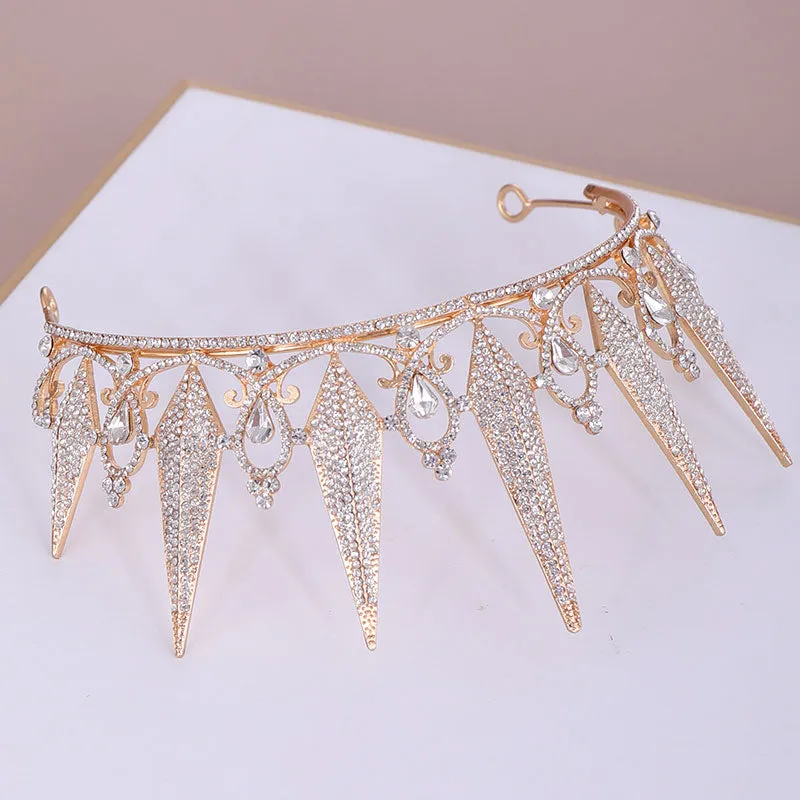 Crystal Rhinestone Crown Queen Tiara