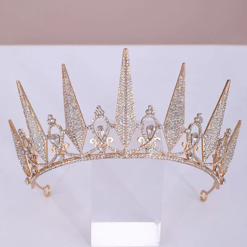 Crystal Rhinestone Crown Queen Tiara