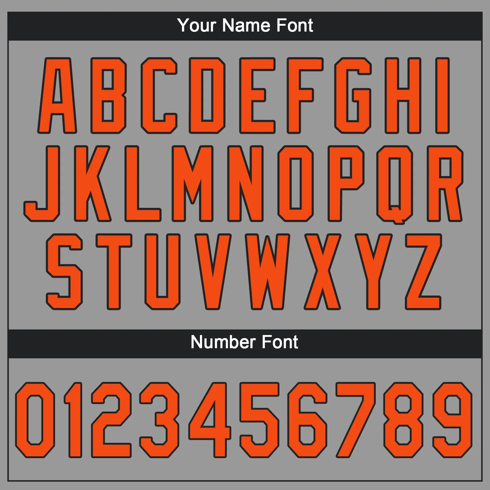Custom Gray Orange-Black Performance T-Shirt