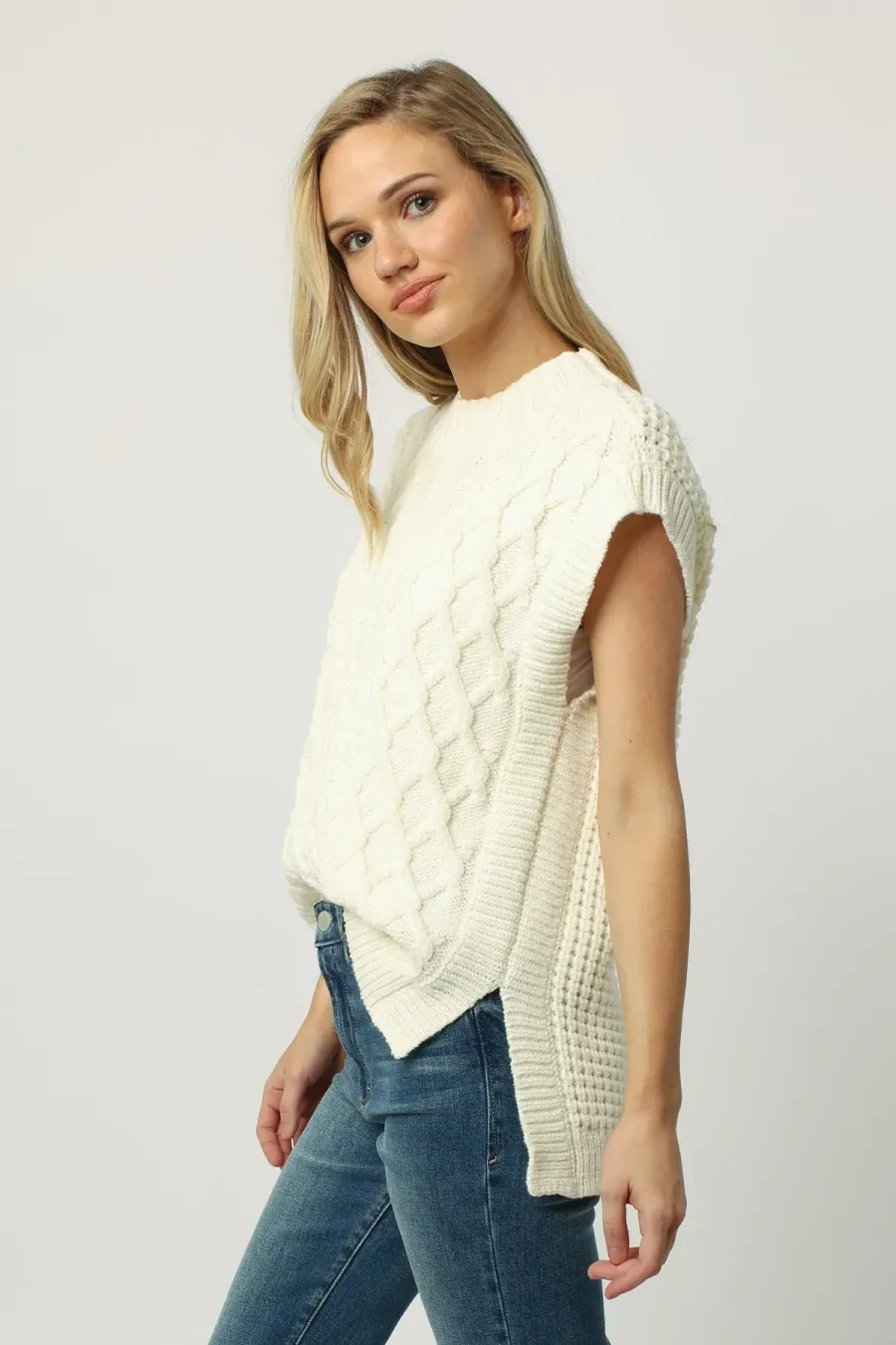 Dear John Briana Wide Neck Sweater Vest