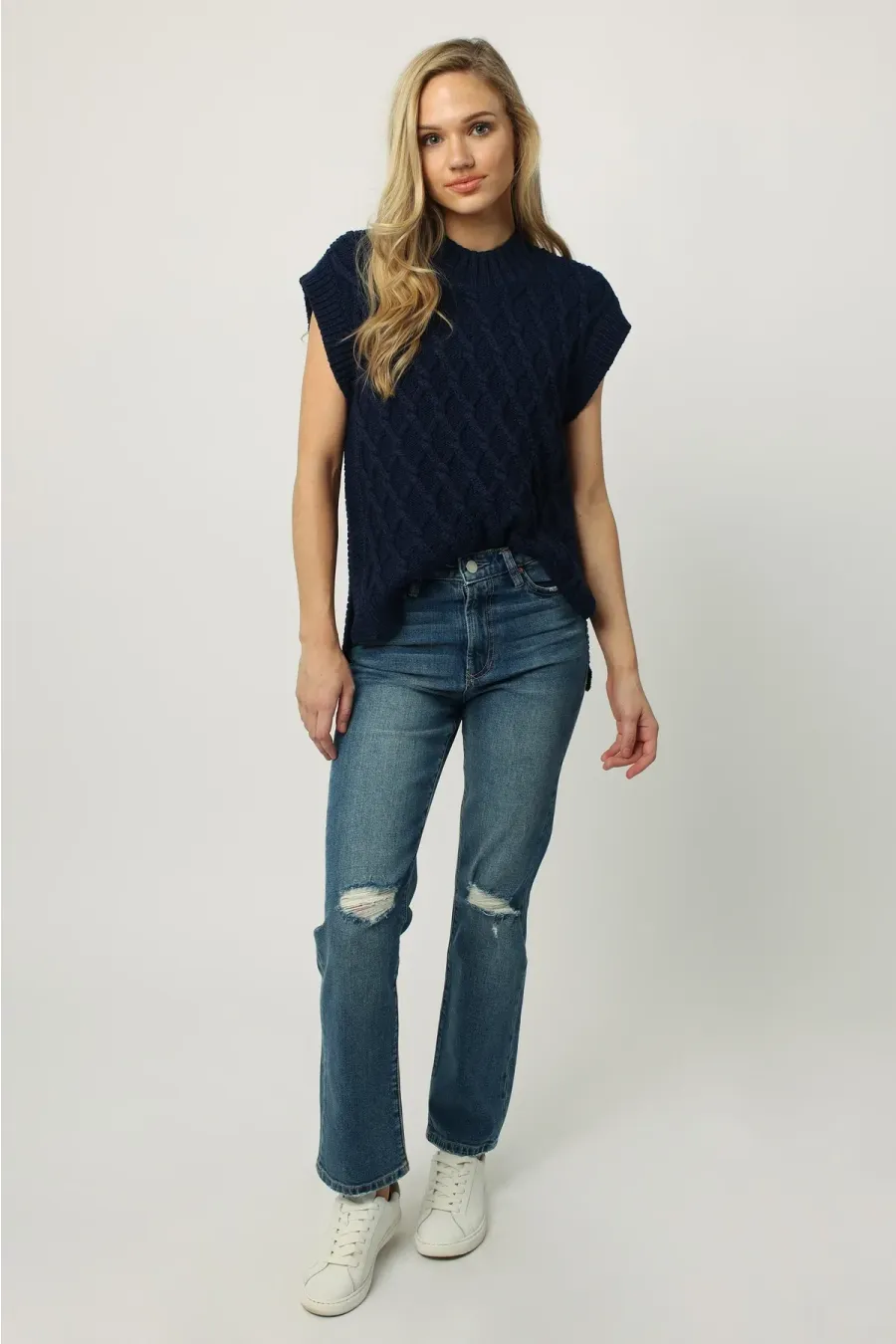 Dear John Briana Wide Neck Sweater Vest