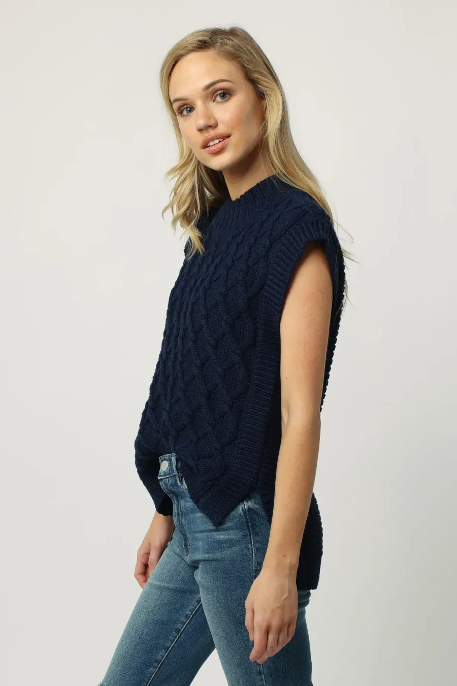 Dear John Briana Wide Neck Sweater Vest