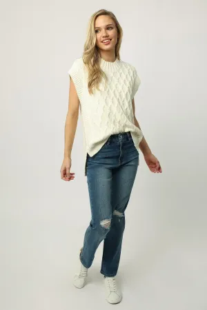 Dear John Briana Wide Neck Sweater Vest