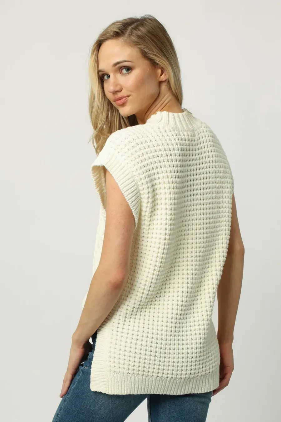 Dear John Briana Wide Neck Sweater Vest