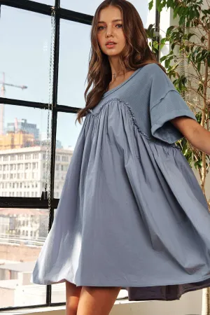 Denim Babydoll Dress (C60)