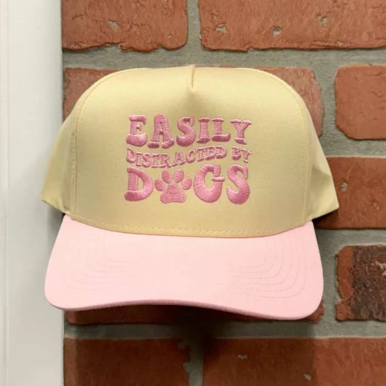Easily Distracted By Dogs Baseball Cap