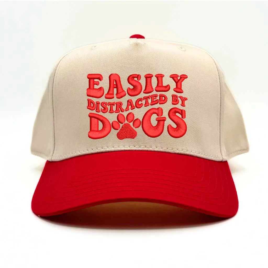 Easily Distracted By Dogs Baseball Cap