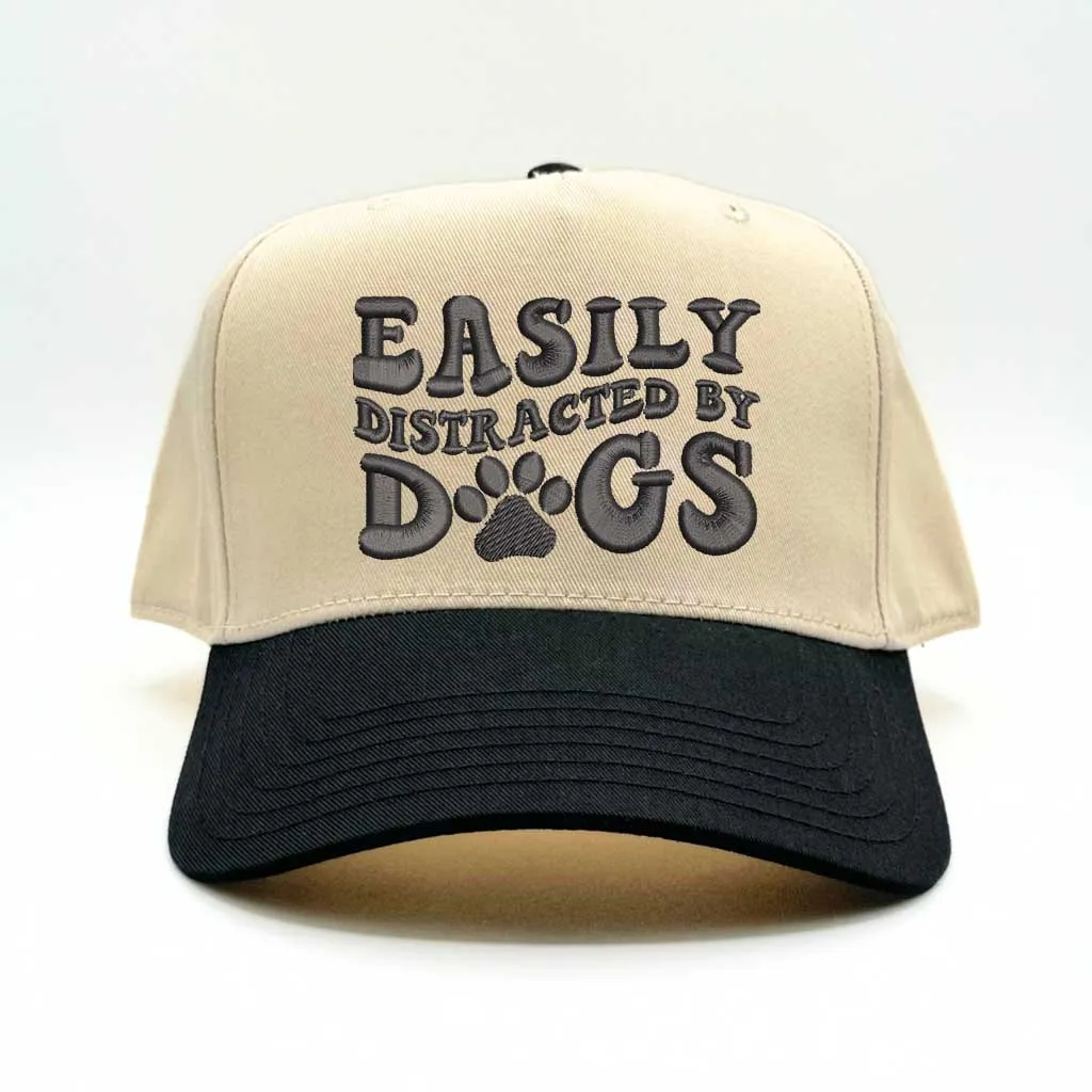 Easily Distracted By Dogs Baseball Cap