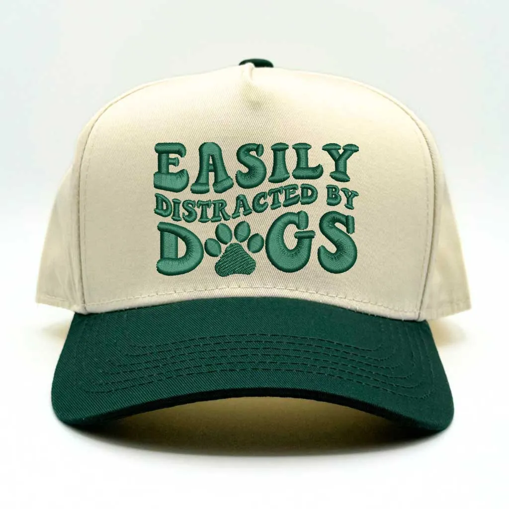 Easily Distracted By Dogs Baseball Cap