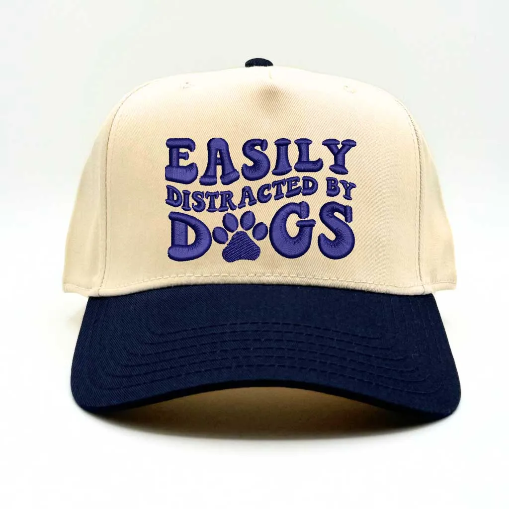 Easily Distracted By Dogs Baseball Cap