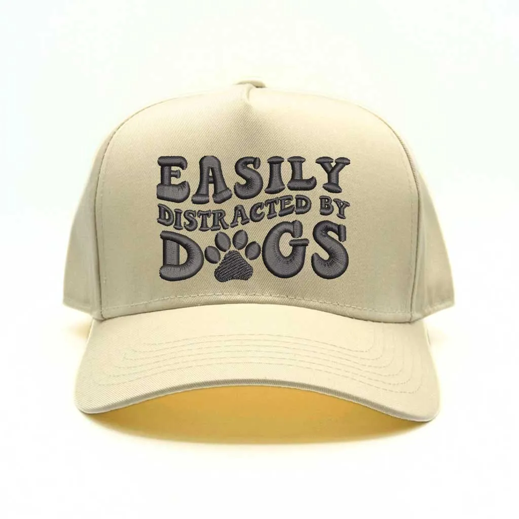 Easily Distracted By Dogs Baseball Cap