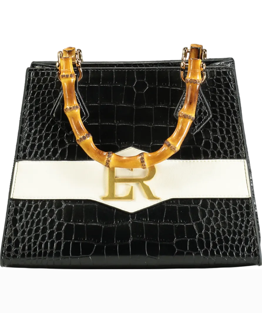 Eden Reflex Luxury Vegan Black Isadora  Handbag