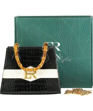 Eden Reflex Luxury Vegan Black Isadora  Handbag