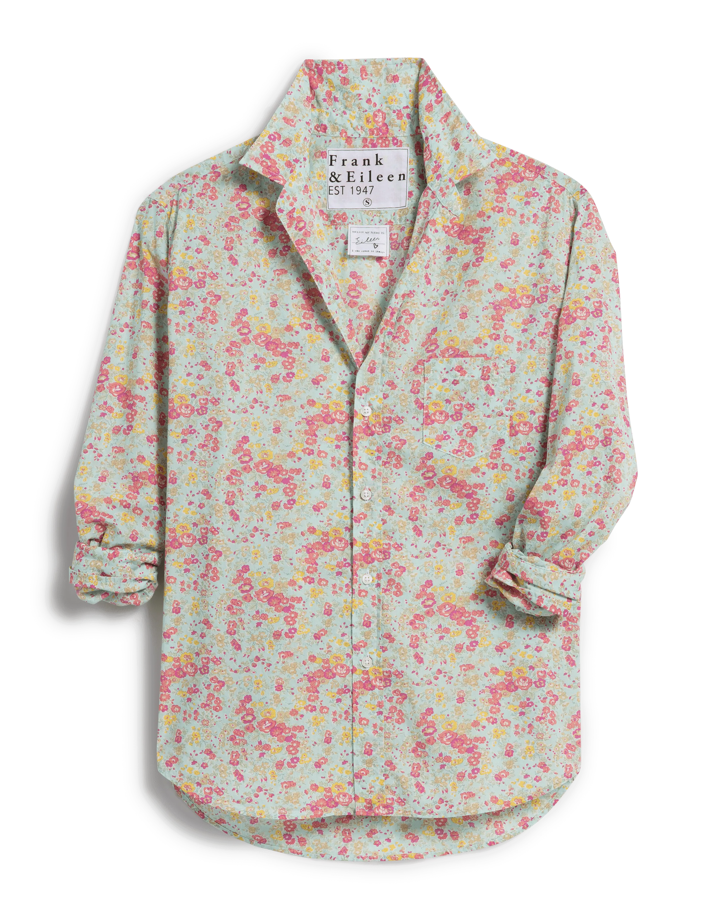 EILEEN Pink and Seafoam Floral, Made with Liberty Fabric