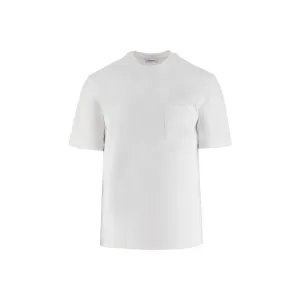 FERRAGAMO LONG SLEEVED TSHIRT WHITE/RED STRIPE