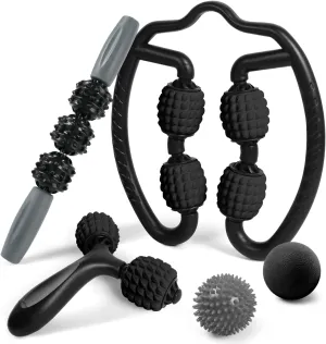 Foam Roller Set with 360° Trigger Point Massage Roller