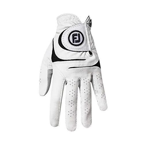 FootJoy Women's WeatherSof Golf Glove, White Large, Worn on Right Hand