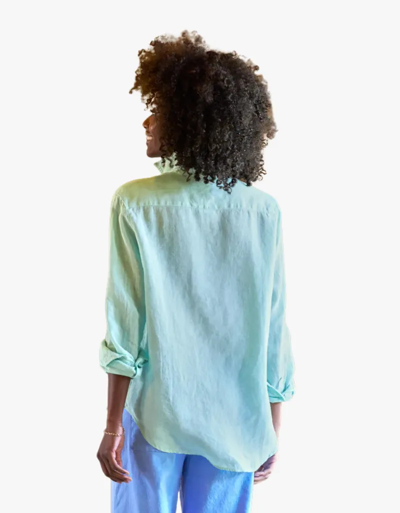 Frank & Eileen "Eileen" Relaxed Button Up Shirt in Seafoam (Italian Classic Linen)