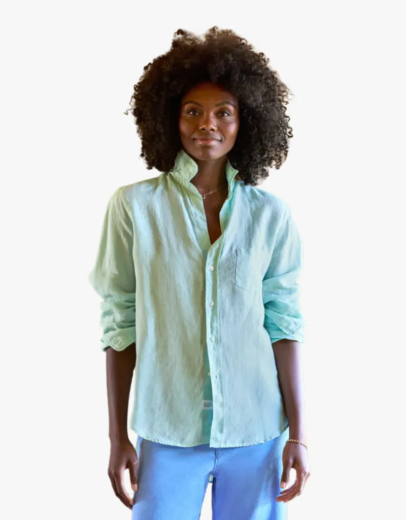 Frank & Eileen "Eileen" Relaxed Button Up Shirt in Seafoam (Italian Classic Linen)