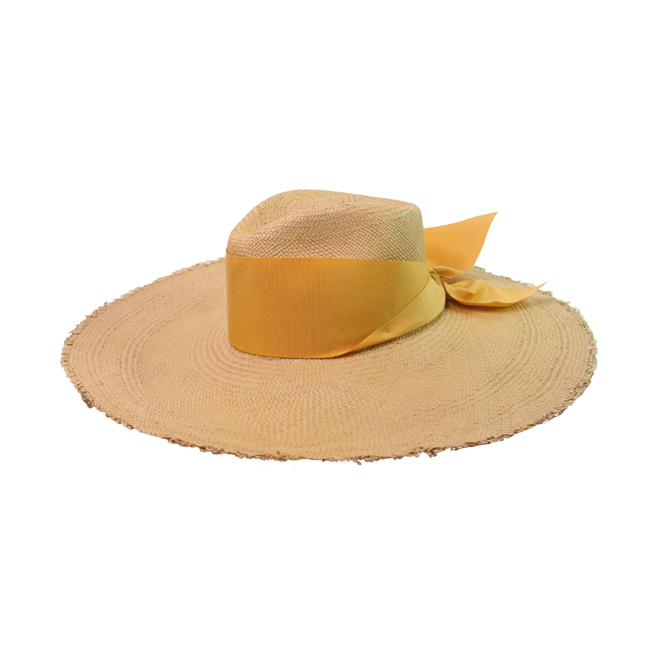 Frayed Aguacate Hat Extra Long Brim