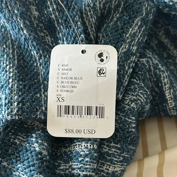 FREE PEOPLE AVA PULLOVER SHIRT TOP SIZE XS MSRP $88.00 NWT