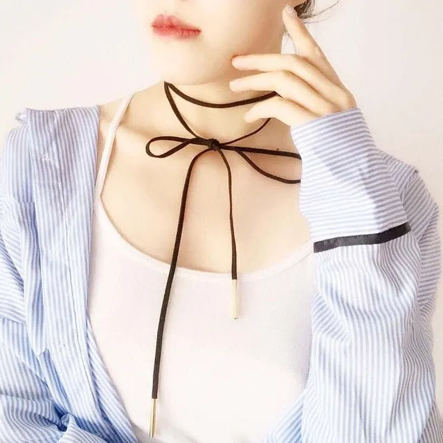 Free shipping! Fashion black collar neck chain sexy round clavicle wild temperament choker necklace Cowboy accessories jewlery