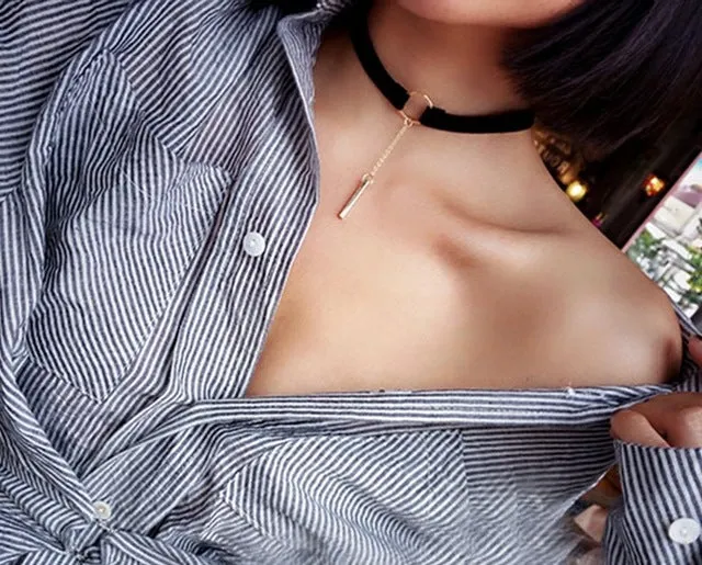 Free shipping! Fashion black collar neck chain sexy round clavicle wild temperament choker necklace Cowboy accessories jewlery