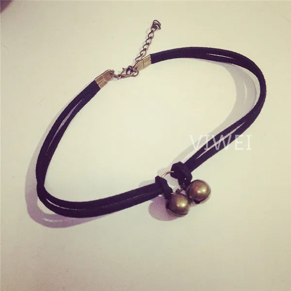 Free shipping! Fashion black collar neck chain sexy round clavicle wild temperament choker necklace Cowboy accessories jewlery