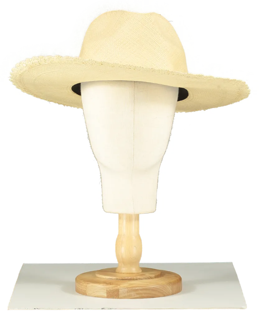 Freya Beige Rope Detail Western Style Hat UK S/M